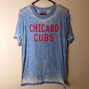 Chicago Cubs Red Jacket Premium Soft Cotton Vintage Style t Shirt Size large